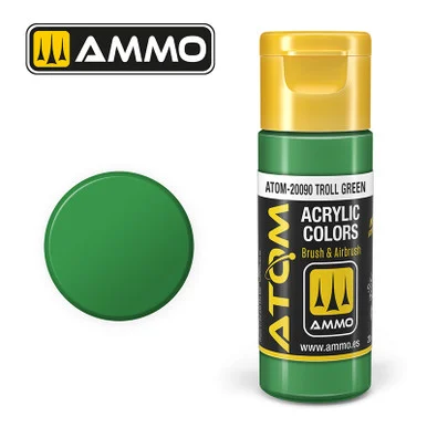 AMM20090 - ATOM Acrylic Paint: Troll Green 20ml