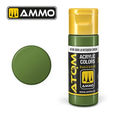 AMM20095 - ATOM Acrylic Paint: IJN Mitsubishi Green 20ml