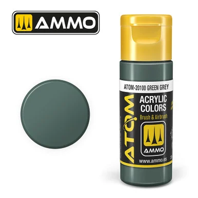 AMM20100 - ATOM Acrylic Paint: Green Grey 20ml
