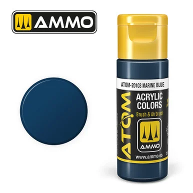 AMM20103 - ATOM Acrylic Paint: Marine Blue 20ml
