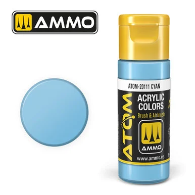 AMM20111 - ATOM Acrylic Paint: Cyan 20ml