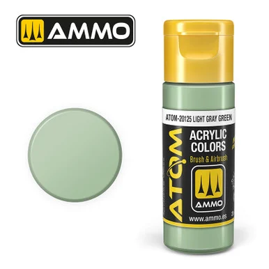 AMM20125 - ATOM Acrylic Paint: Light Gray Green FS34424 20ml