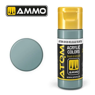 AMM20126 - ATOM Acrylic Paint: Hellblau RLM78 FS35414 - RLM78 20ml