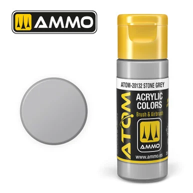 AMM20132 - ATOM Acrylic Paint: Stone Grey 20ml