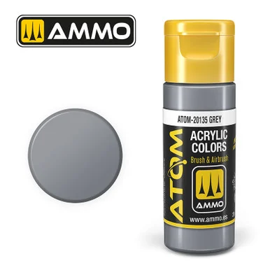 AMM20135 - ATOM Acrylic Paint: Grey FS36251 - KHV-16 20ml