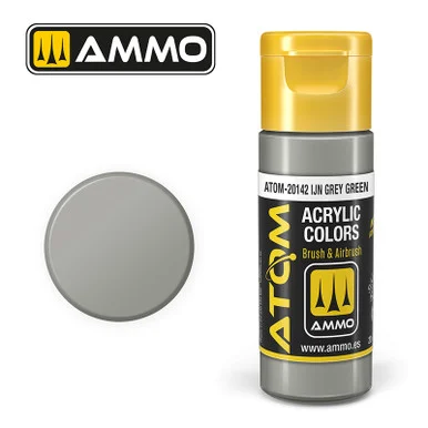 AMM20142 - ATOM Acrylic Paint: IJA Grey Green FS36440 - RAL7038 20ml