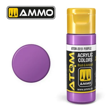 AMM20151 - ATOM Acrylic Paint: Purple FS37142 - RAL4008 20ml