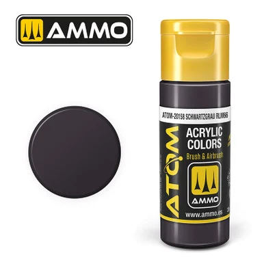 AMM20158 - ATOM Acrylic Paint: Schwartzgrau RLM66 20ml