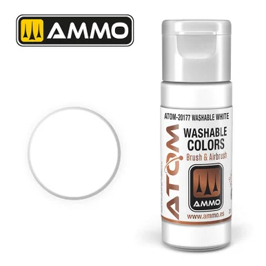 AMM20177 - ATOM Acrylic Paint: Washable White 20ml