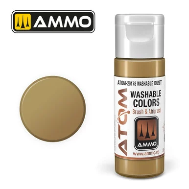 AMM20178 - ATOM Acrylic Paint: Washable Dust RAL8000 20ml