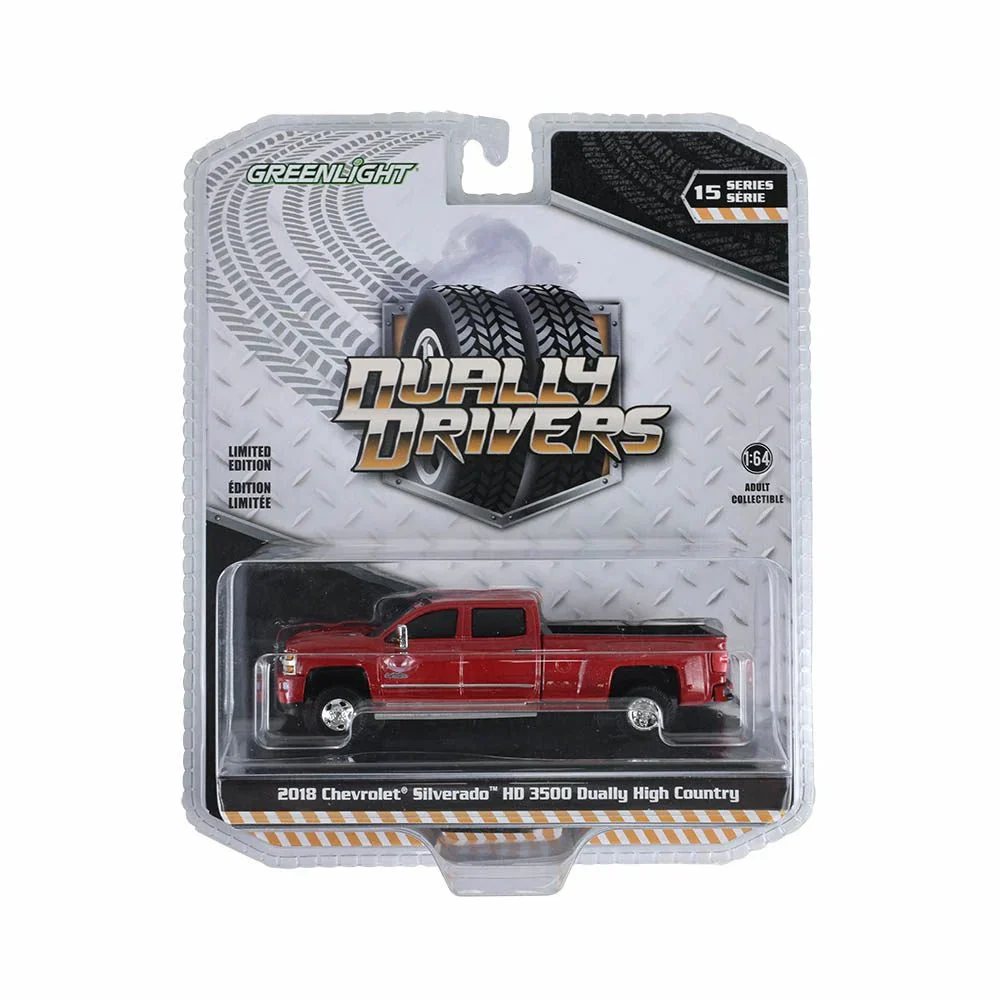 2018 Chevrolet Silverado 3500 HD Dually High Country 1:64 Scale Diecast Model - GreenLight Collectibles