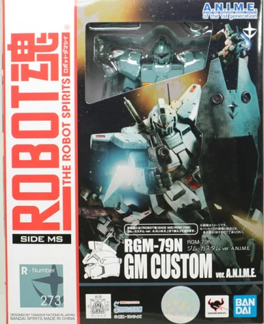 Bandai 2524774 #273 Robot Spirits RGM-79N GM Custom Ver. A.N.I.M.E. Figure
