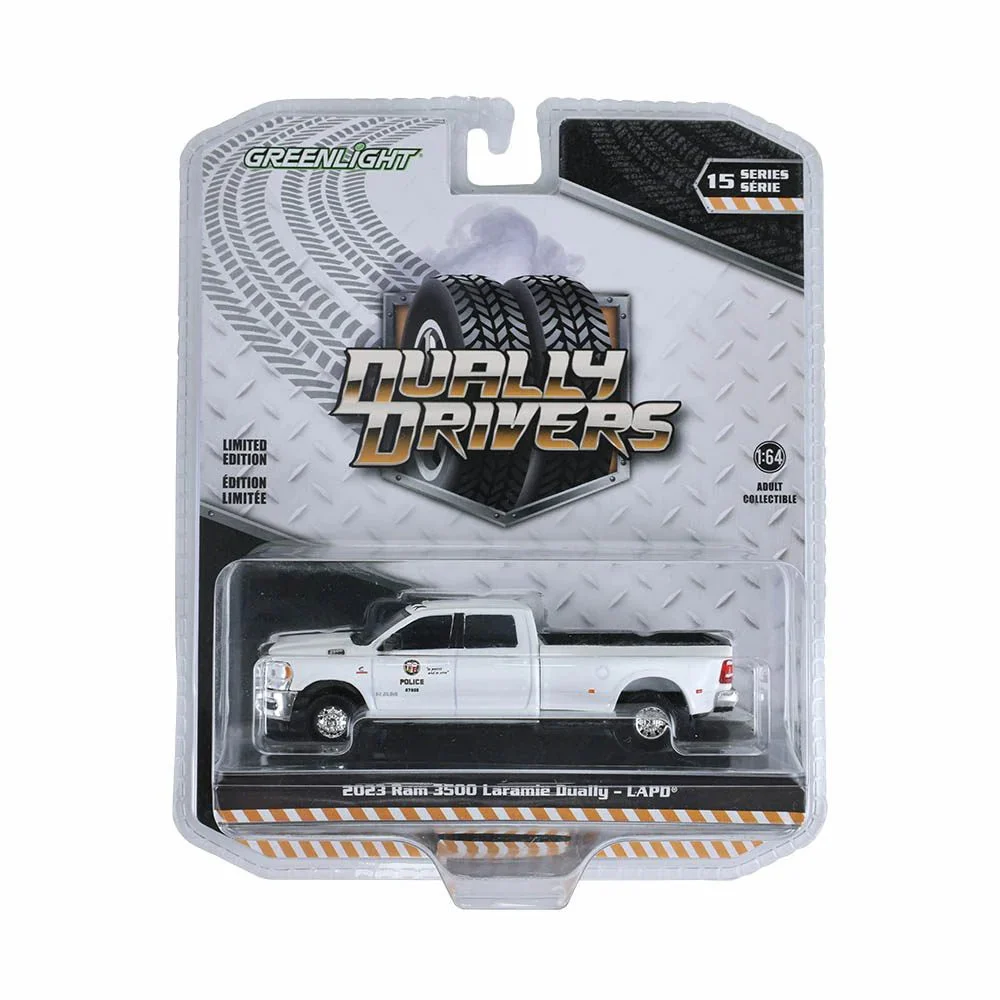 2023 Ram 3500 Laramie Dually – Los Angeles Police Department (LAPD) 1:64 Scale Diecast Model - GreenLight Collectibles