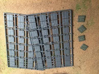 BASES: 20mm x 20mm Paved Effect Bases - RENRN2020PAVED