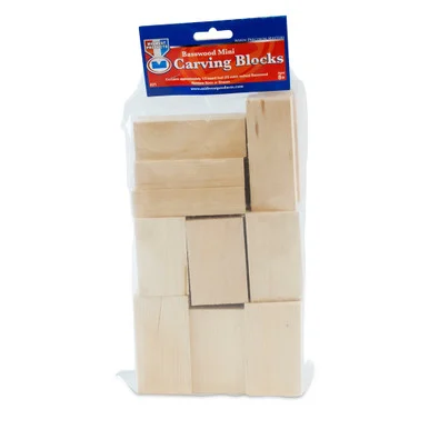 Midwest Products 21 Basswood Mini Carving Blocks Economy Bag
