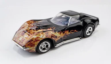 AFX Racing 22051 1968 Corvette 427 Black Flame