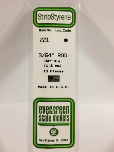 221 - ROD 3/64" .047" (10)