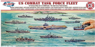 Atlantis Models R6300 US Combat Task Force Fleet 12 Ships 1/1200 Scale Model Kit