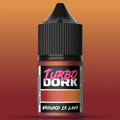 Turbo Dork TDK015397 Ground Is Lava TurboShift Acrylic Paint 22ml Bottle