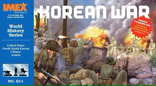 Korean War Set, 1/72 Scale Plastic Figures - IMEX