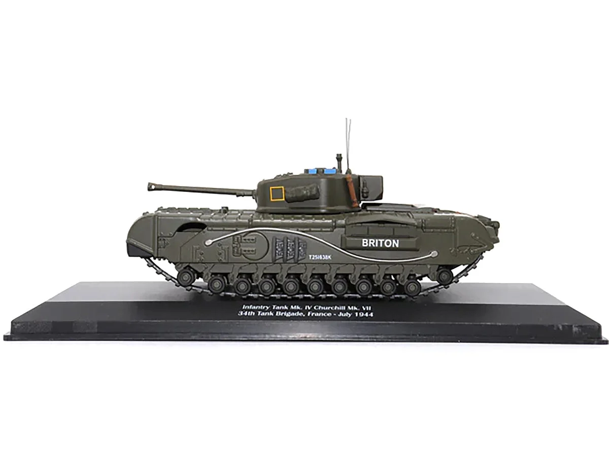 Infantry Tank Mk. IV Churchill Mk. VII "Briton" "UK 34th Tank Brigade France July 1944" 1/43 Diecast Model by AFVs of WWII - AFV's of WWII