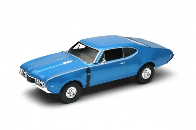 Oldsmobile 442 1968 (Blue) 1:24 Scale Diecast Model - Welly