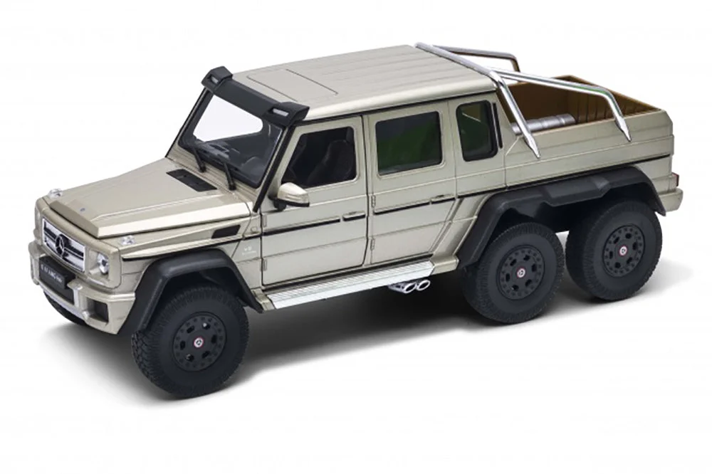 Mercedes-Benz G-Class G63 AMG 6 X 6 (Beige) 1:24 Scale Diecast Model Car By Welly (No Retail Box)