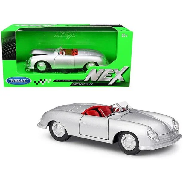 Porsche 356 Nr. 1 (356/1) Roadster 1948 (Silver), 1/24 Scale Diecast Car - Welly