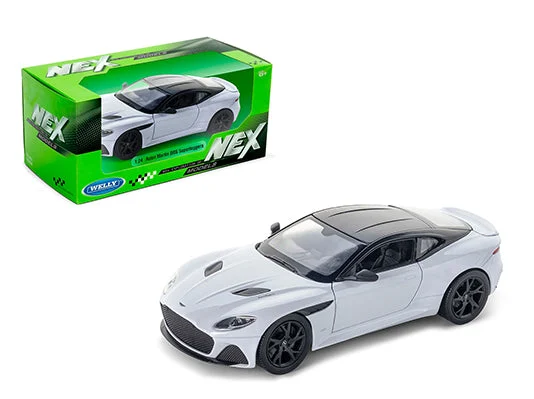 Aston Martin DBS Superleggera (White), 1/24 Scale Diecast Car - Welly