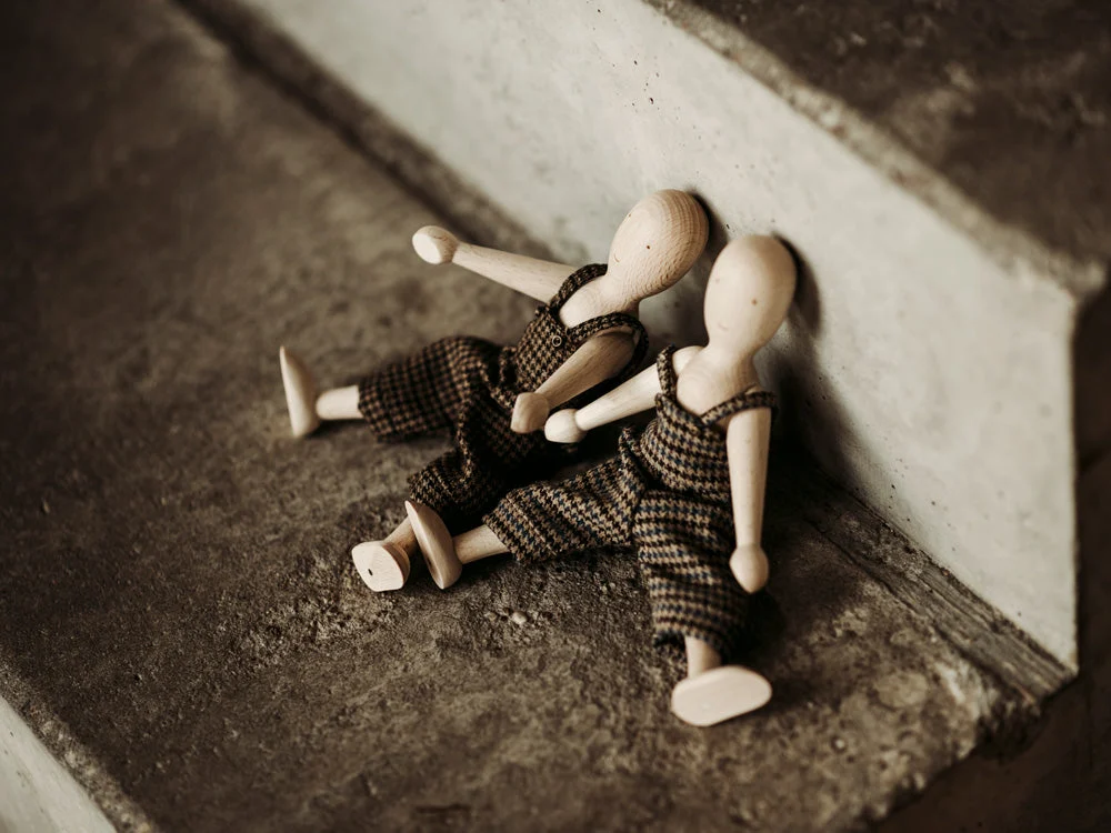 Beech Wooden Figure La La With Shirt & Trousers - Wooden Story