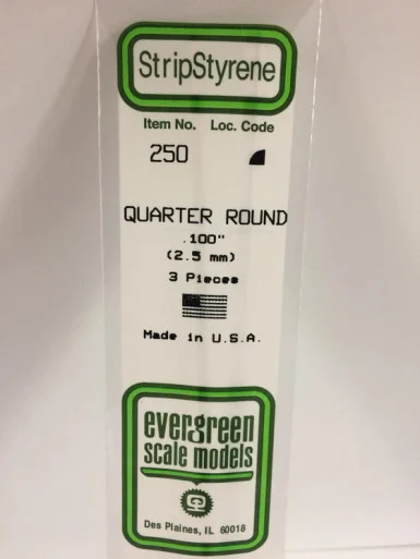 250 - QUARTER ROUND .100" (3)