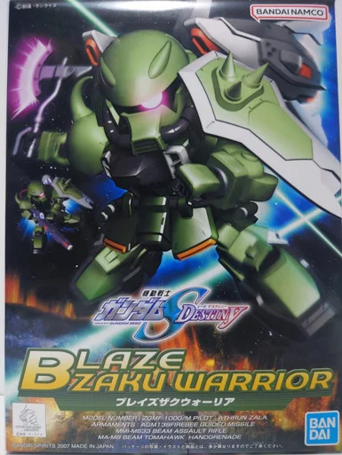 Bandai 5064121 SD BB296 Blaze Zaku Warrior Model Kit