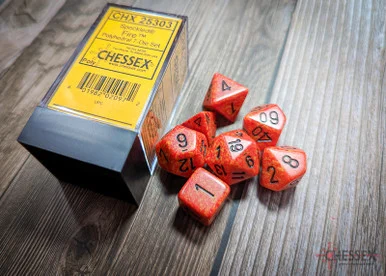 25303 - Speckled® Polyhedral Fire 7-Die Set