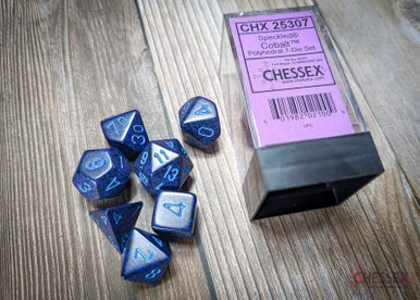 25307 - Speckled® Polyhedral Cobalt™ 7-Die Set