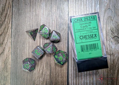 25310 - Speckled® Polyhedral Earth 7-Die Set