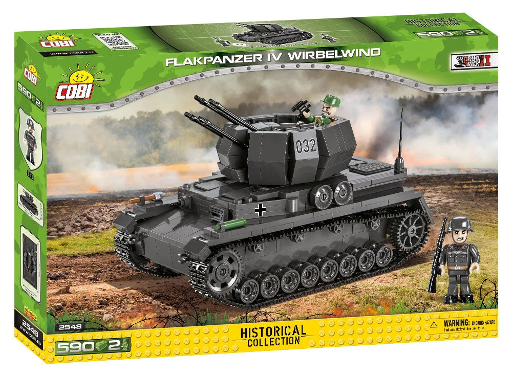 Flakpanzer IV Wirbelwind, 590 Piece Block Kit - Cobi