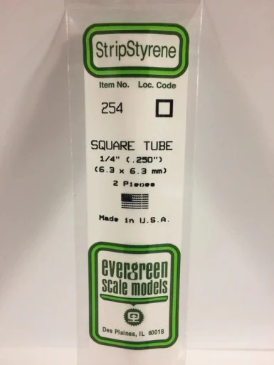 254 - SQUARE TUBE .250" 1/4" (2)