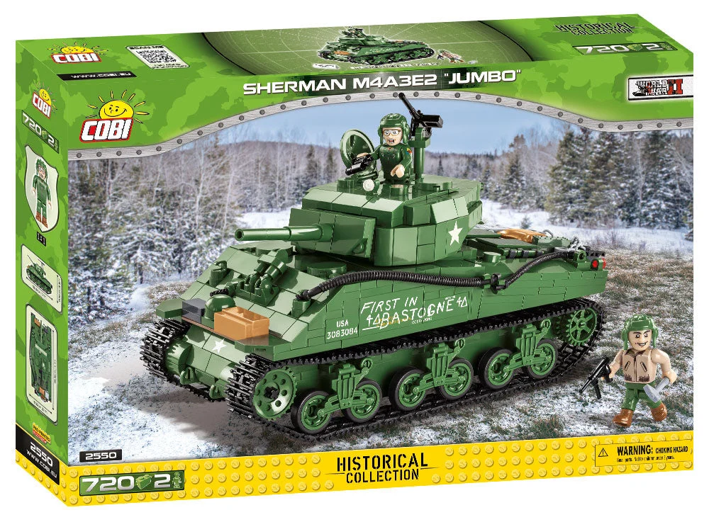 M4A3E2 “Jumbo” Sherman Tank 720 Piece Block Kit - Cobi