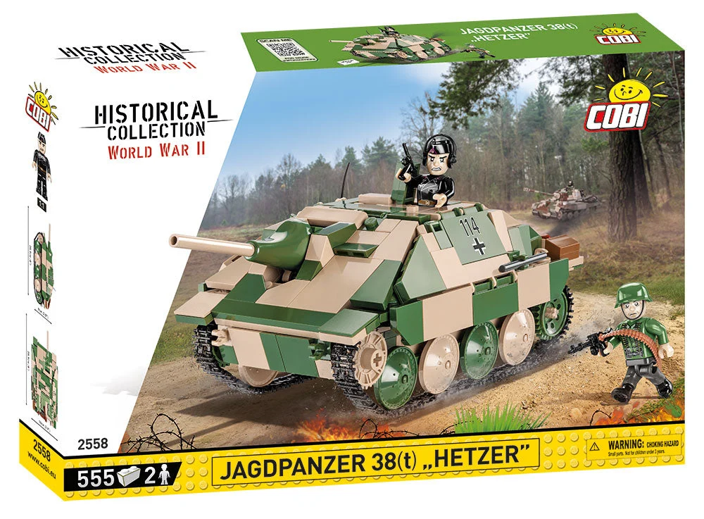 Jagdpanzer 38(t) “Hetzer”, 555 Piece Block Kit - Cobi