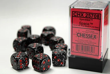 25708 - Speckled® 16mm d6 Space™ Dice Block™ (12 dice)