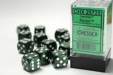 25725 - Speckled® 16mm d6 Recon™ Dice Block™ (12 dice)