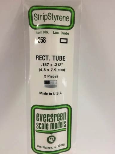 258 - RECTANGULAR TUBE .187 " X .312" (2)