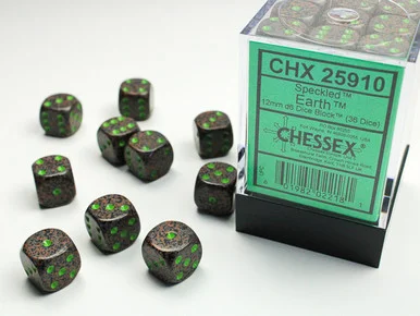 25910 - Speckled® 12mm d6 Earth Dice Block™ (36 dice)