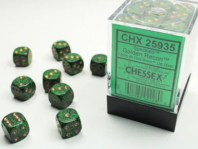 25935 - Speckled® 12mm d6 Golden Recon™ Dice Block™ (36 dice)