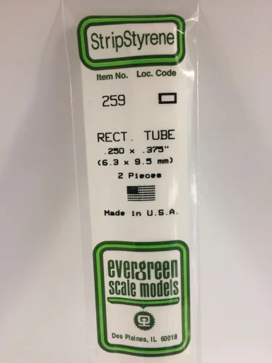 259 - RECTANGULAR TUBE .250 " X .375" (2)