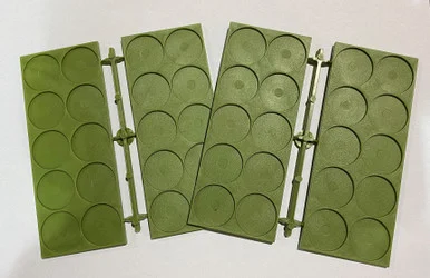 BASES: 25mm Recessed Movement Trays (10) - RENRN25DIAMOVE10