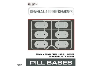 25mm x 50mm Pill Dual Use Bases - Wargames Atlantic