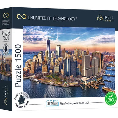 Trefl 26189 Prime 1500 Piece Puzzle - Cityscape: Manhattan, New York, USA