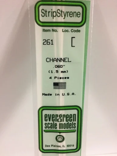 261 - CHANNEL .060" 1.5MM (4)