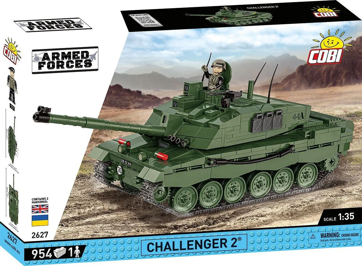 Challenger 2 Main Battle Tank, 954 Piece Block Kit - Cobi